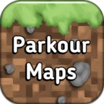 parkour maps for minecraft: pe android application logo